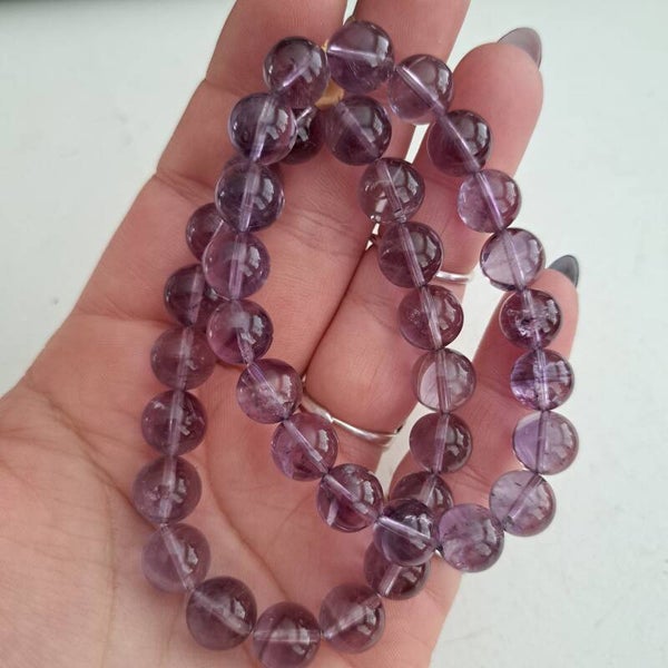 Amethist Armband Helder 10mm kraal