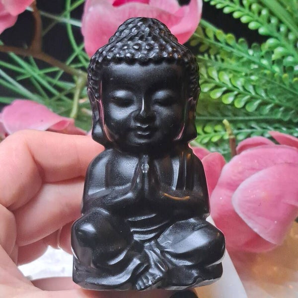 Obsidiaan Buddha