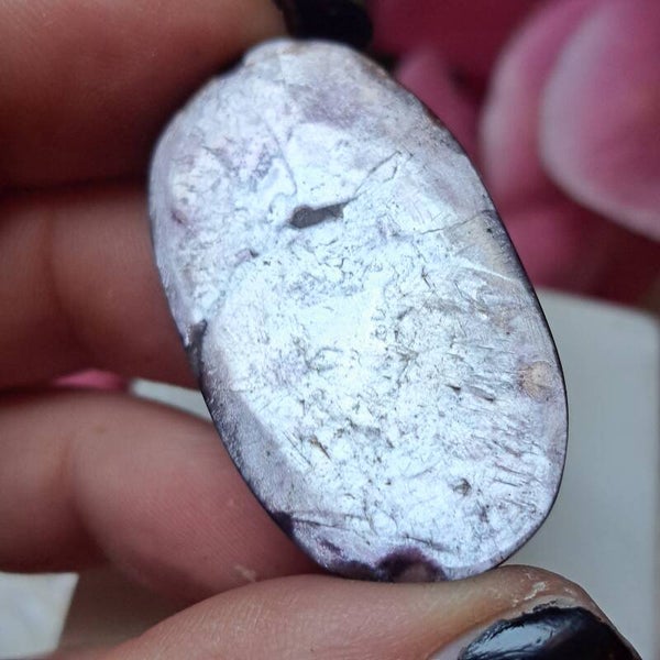 Paarse Mica/ Lepidoliet Palmsteen (4)