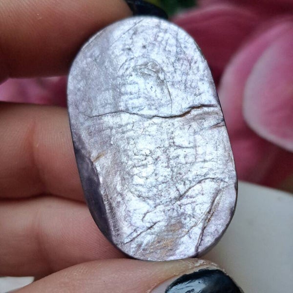 Paarse Mica/ Lepidoliet Palmsteen (5)