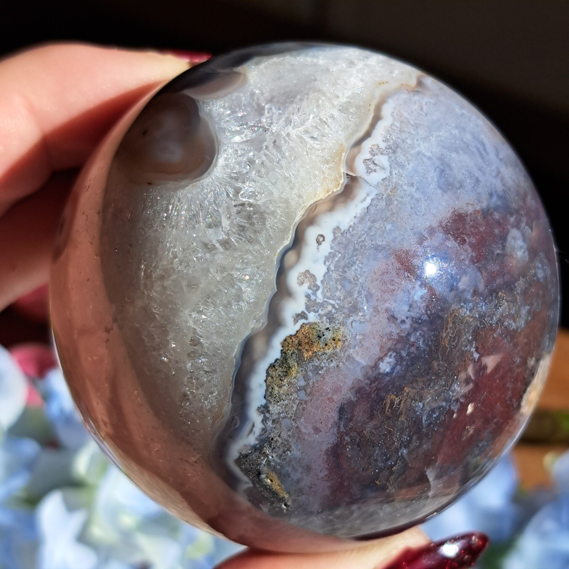 Agaat met Kwarts Bol (5)