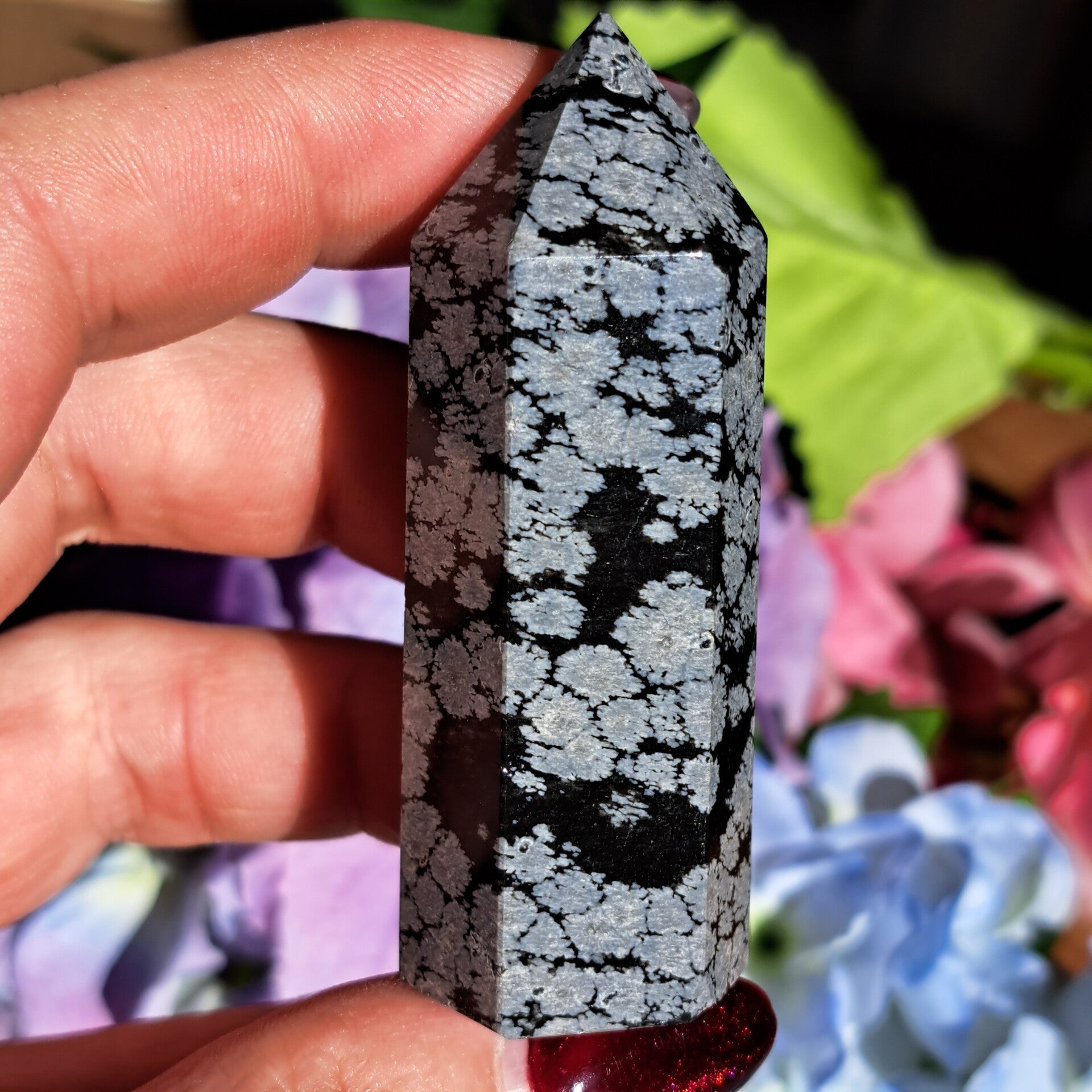 Sneeuwvlok Obsidiaan Punt (3)