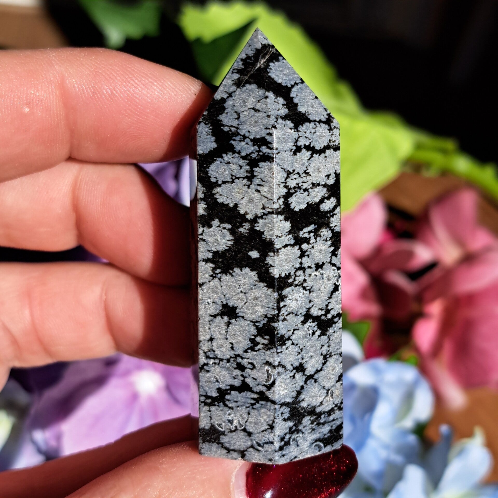 Sneeuwvlok Obsidiaan Punt (5)