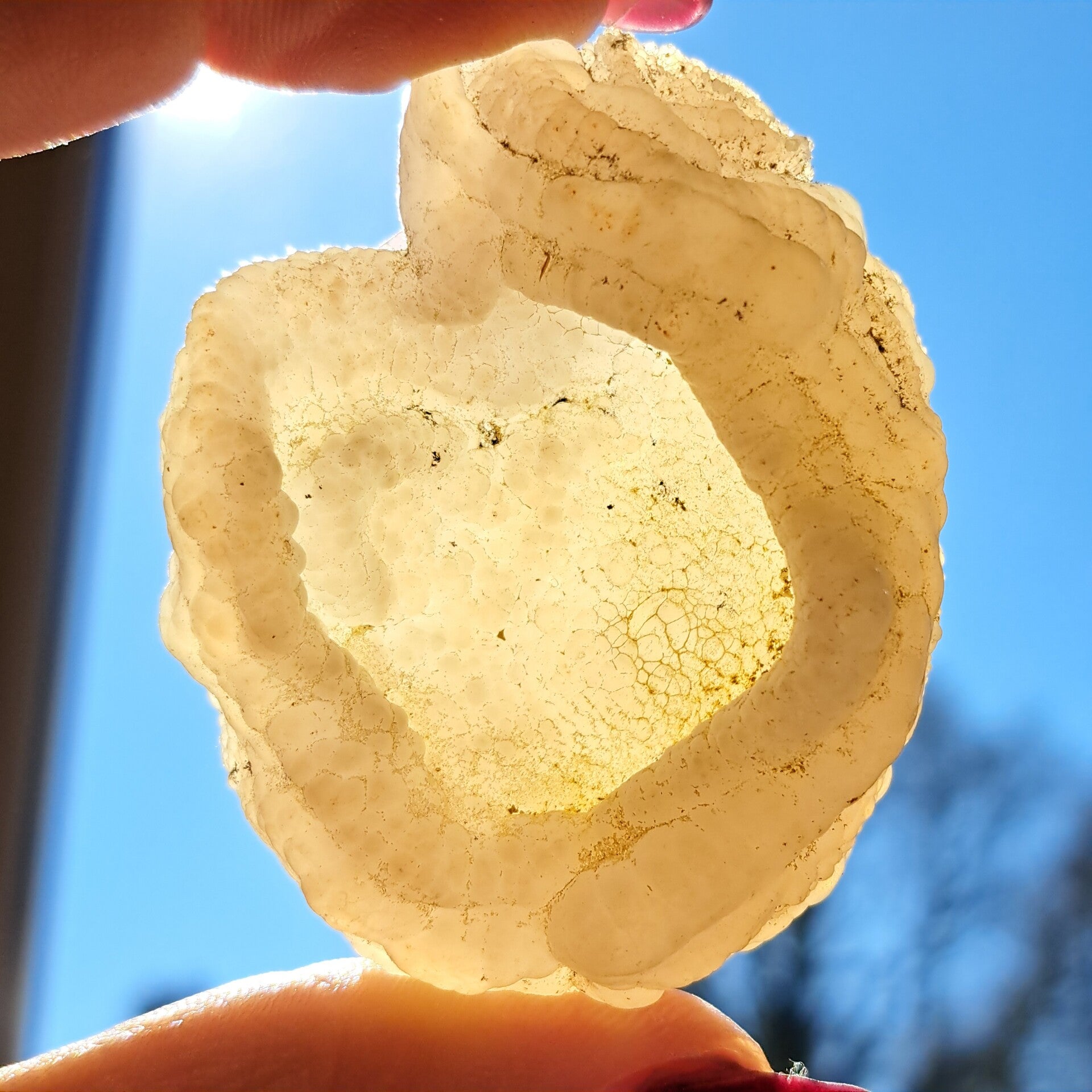 Witte Chalcedoon Geode (8)