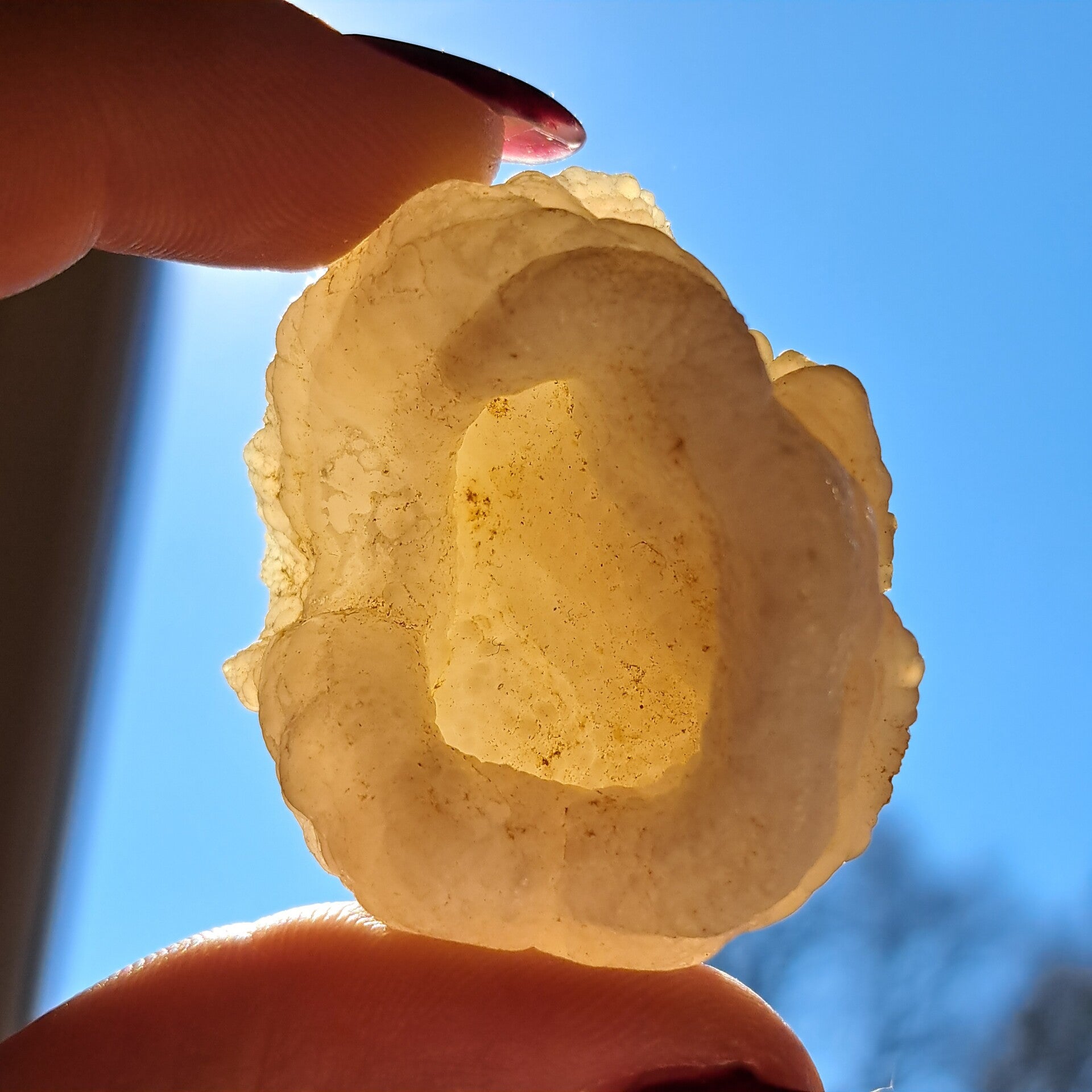Witte Chalcedoon Geode (10)