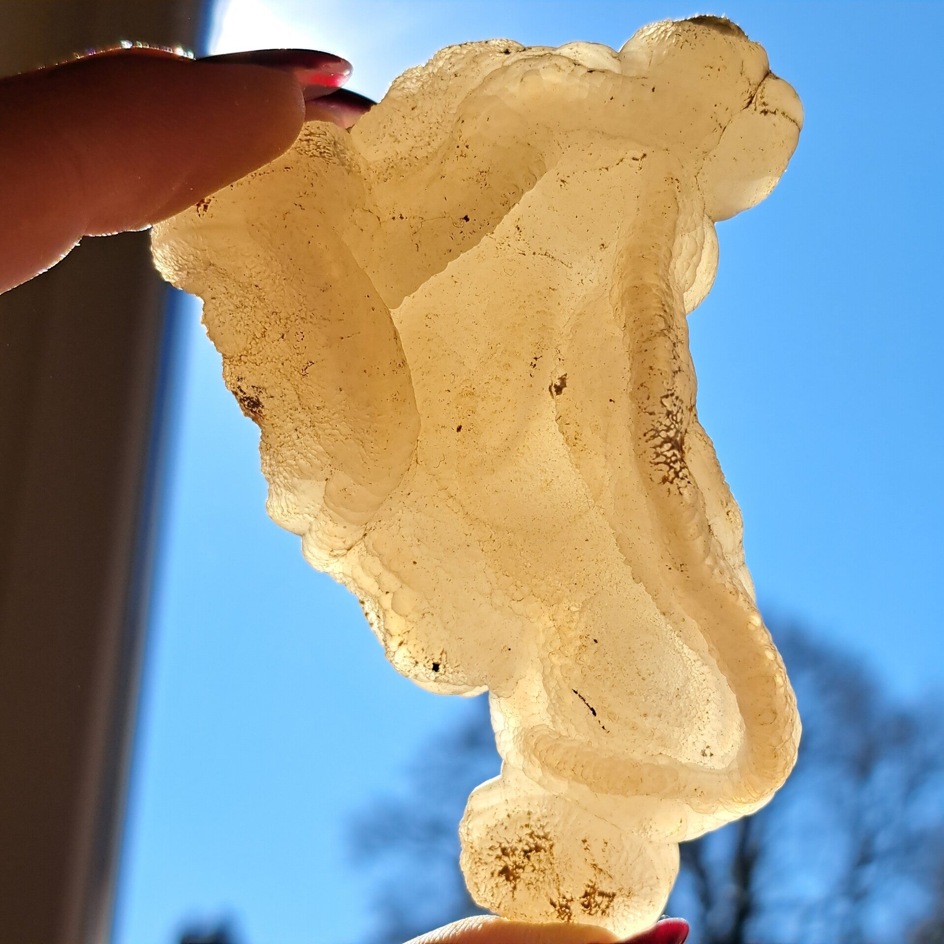 Witte Chalcedoon Geode (1)