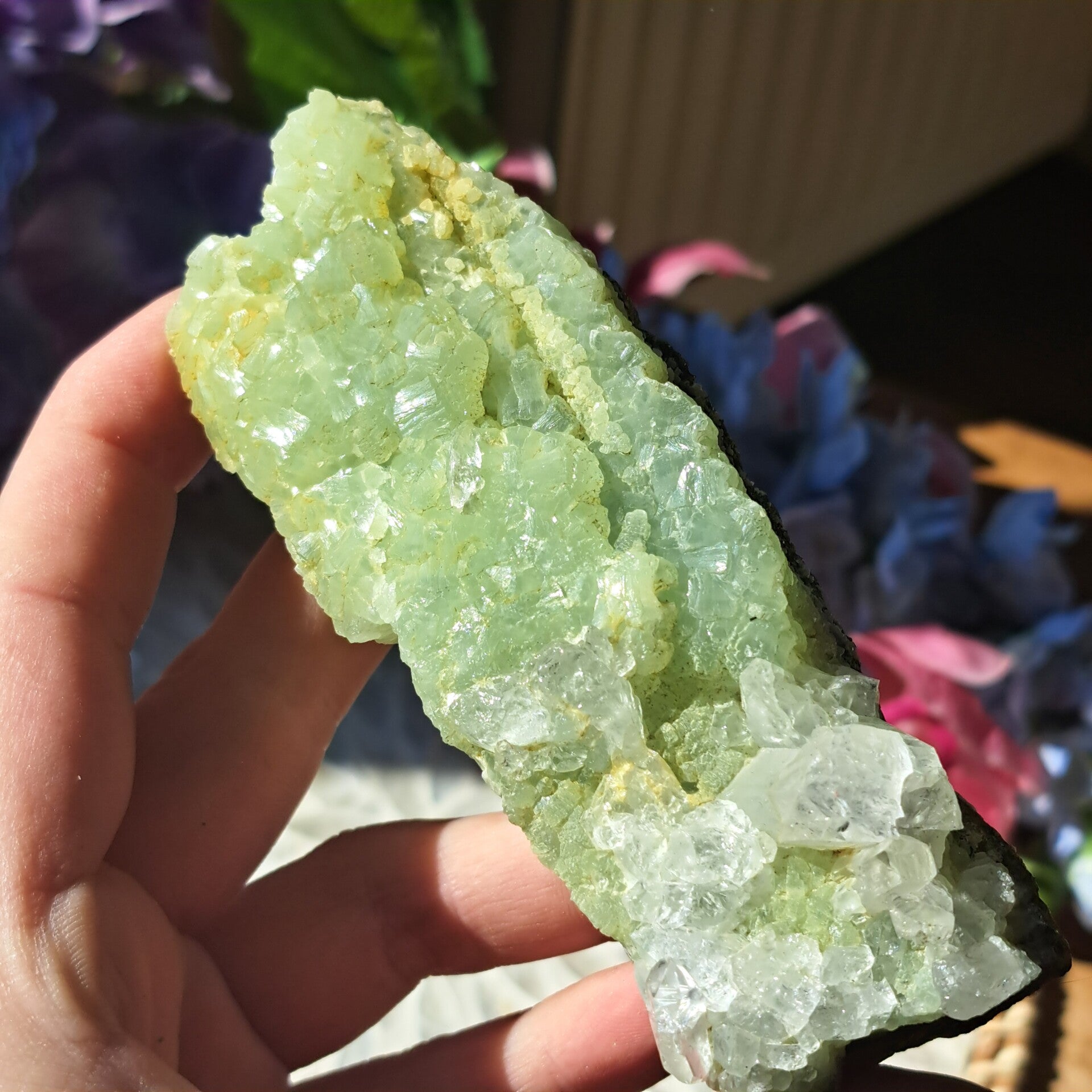 Prehniet met Kwarts (16)