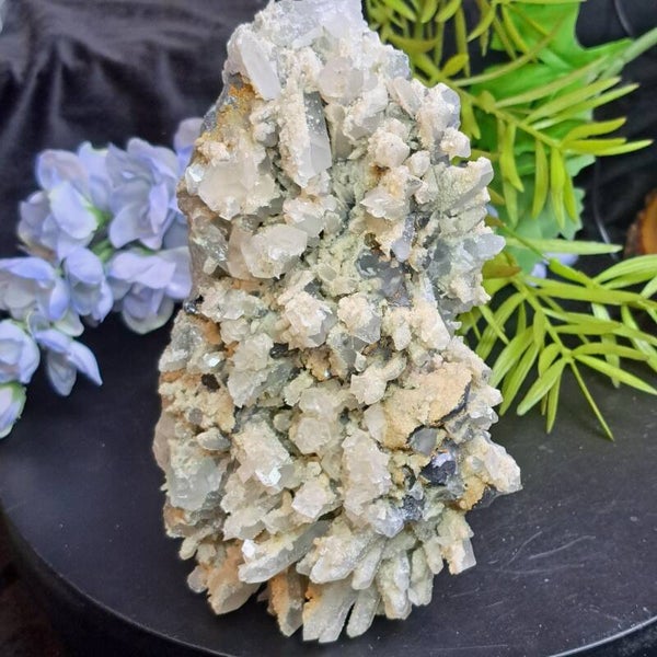 Kwarts met Calciet & Galeniet Cluster (6)