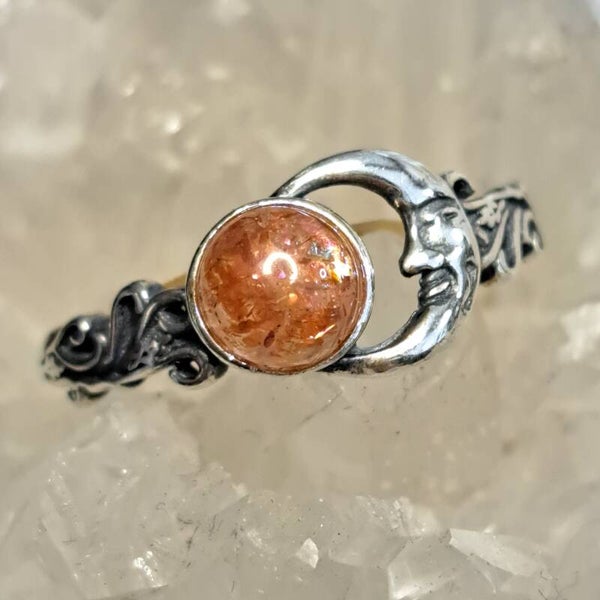 Zonnesteen Ring Maat 17,5 (2)