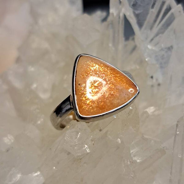 Zonnesteen Ring Maat 18,5