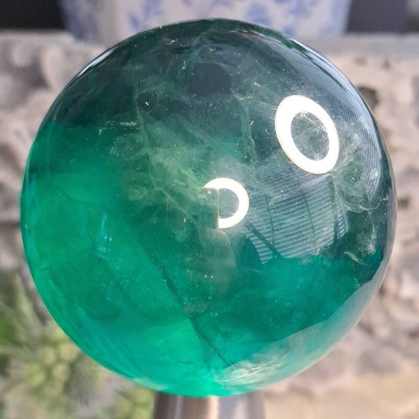 Groen Blauwe Fluoriet Bol (2)