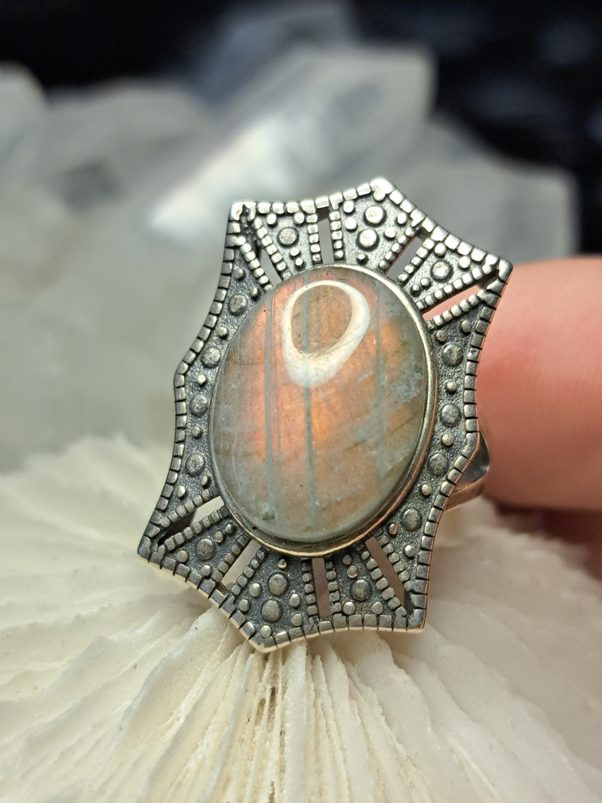 Labradoriet Ring Maat 17,5