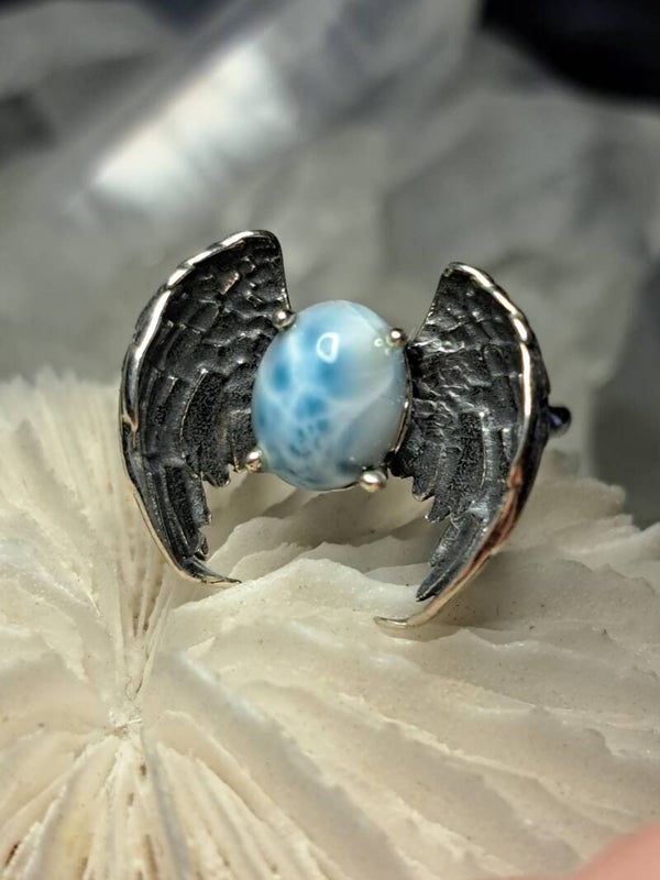 Larimar Vleugels Ring Maat 18