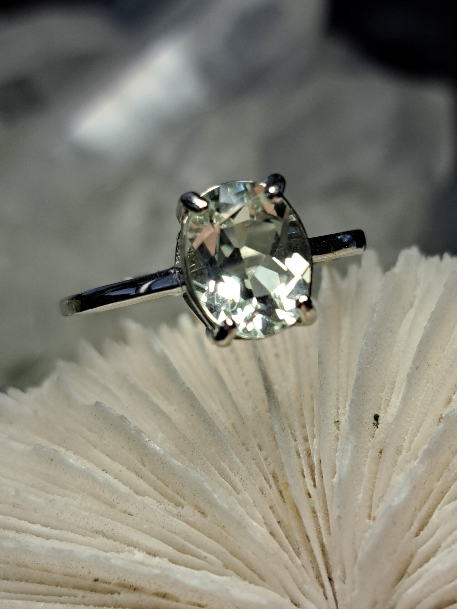 Groene Kwarts Ring Maat 18