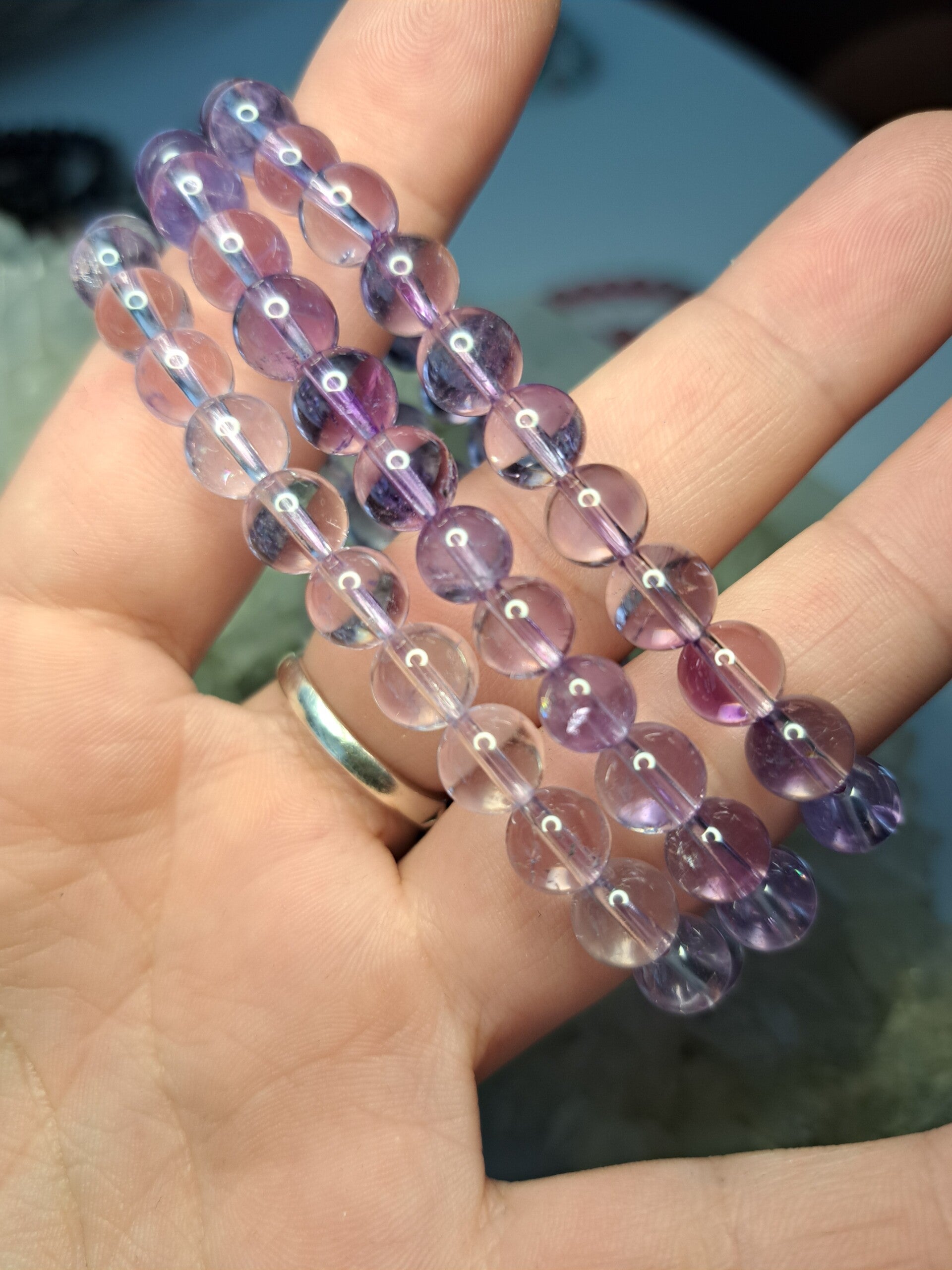 Amethist Armband Helder 8mm kraal