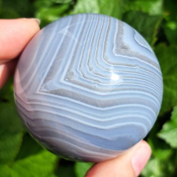 Gebande Agaat met Chalcedoon Bol (3)