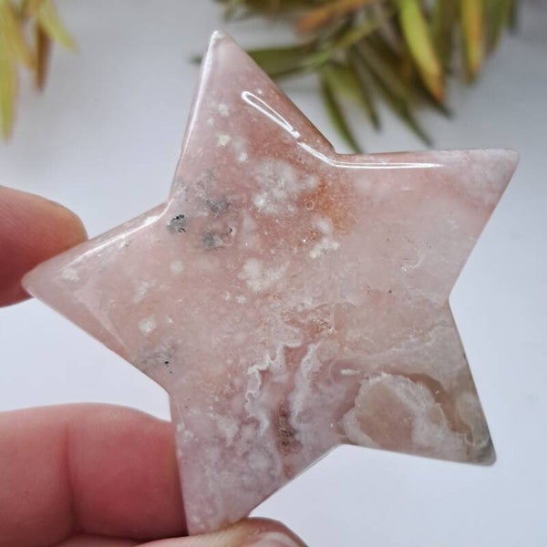 Roze Chalcedoon Ster (2)