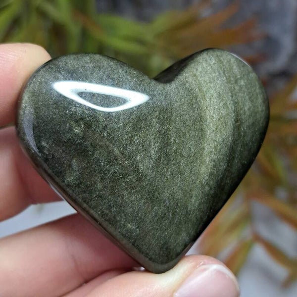 Goud Obsidiaan Hart (3)