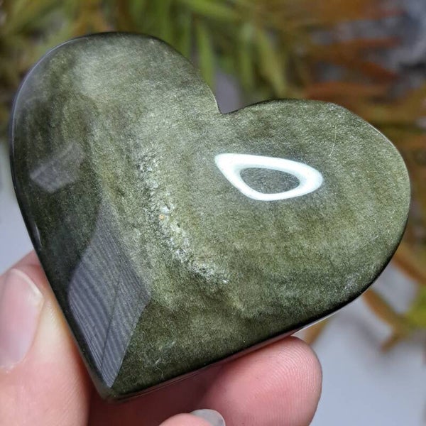 Goud Obsidiaan Hart (5)