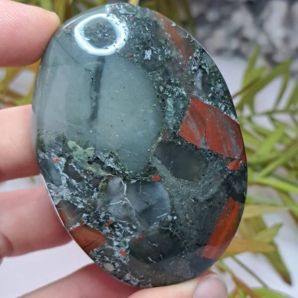 Rode Jaspis met Chalcedoon Palm (3)