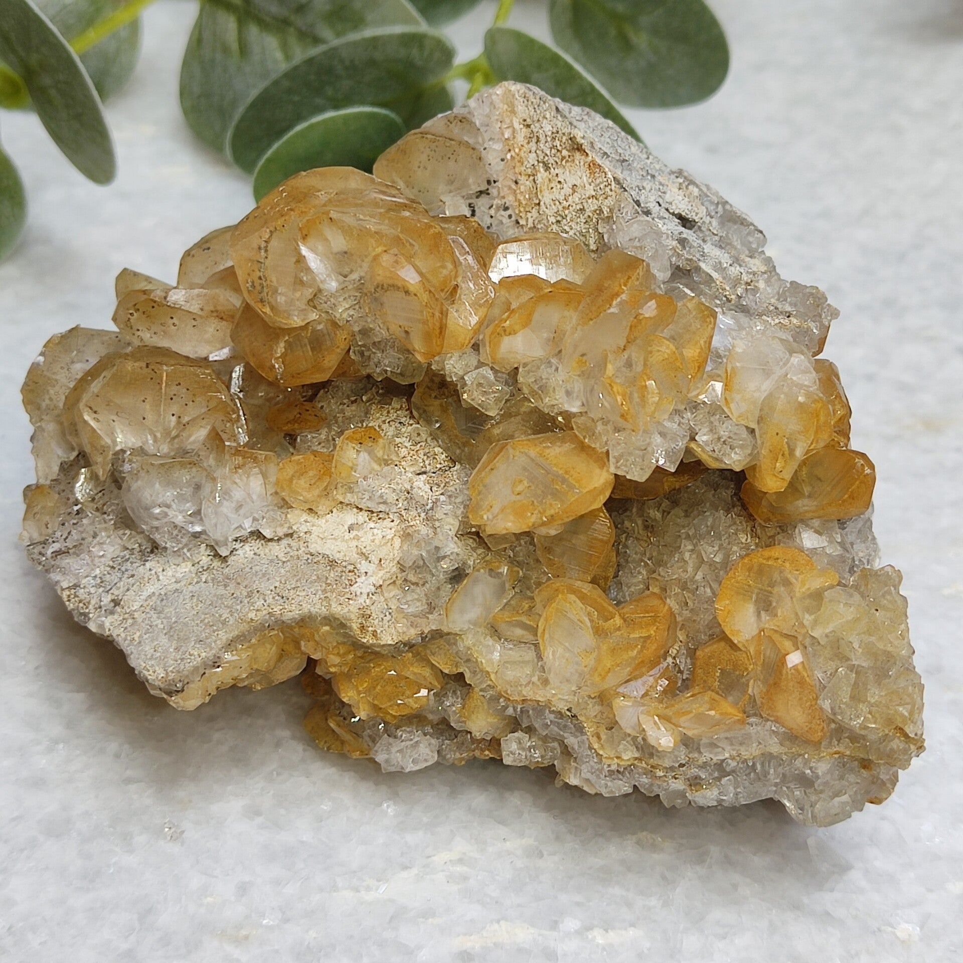 Calciet op Fluoriet Cluster