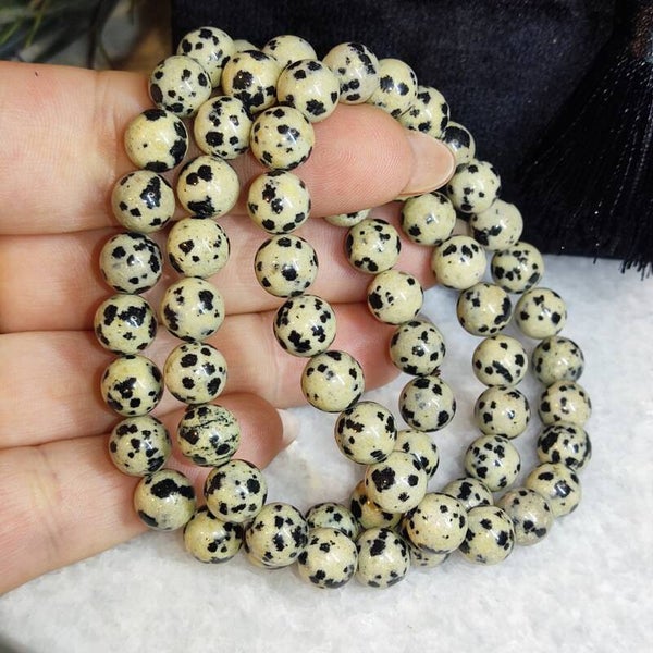 "Dalmatier Jaspis" Armband 8mm kraal