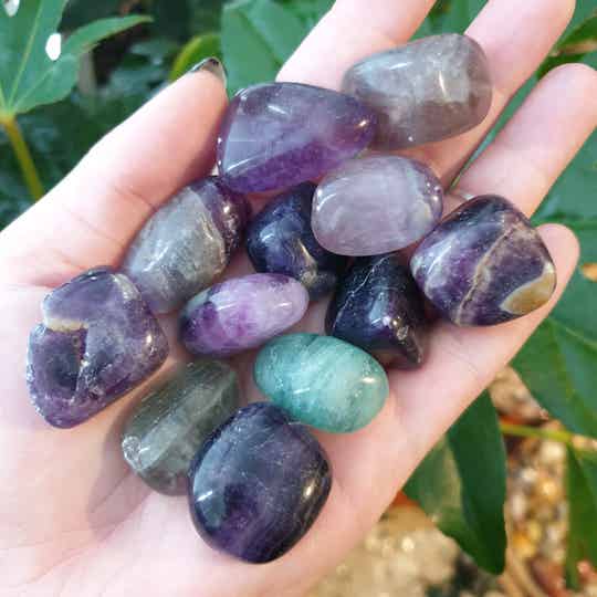 Fluoriet Trommelstenen