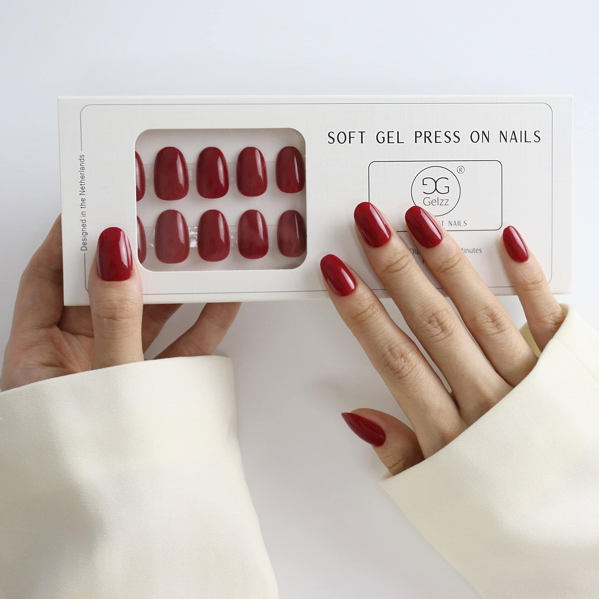 Gelzz Soft Gel Press On Business Red (58)