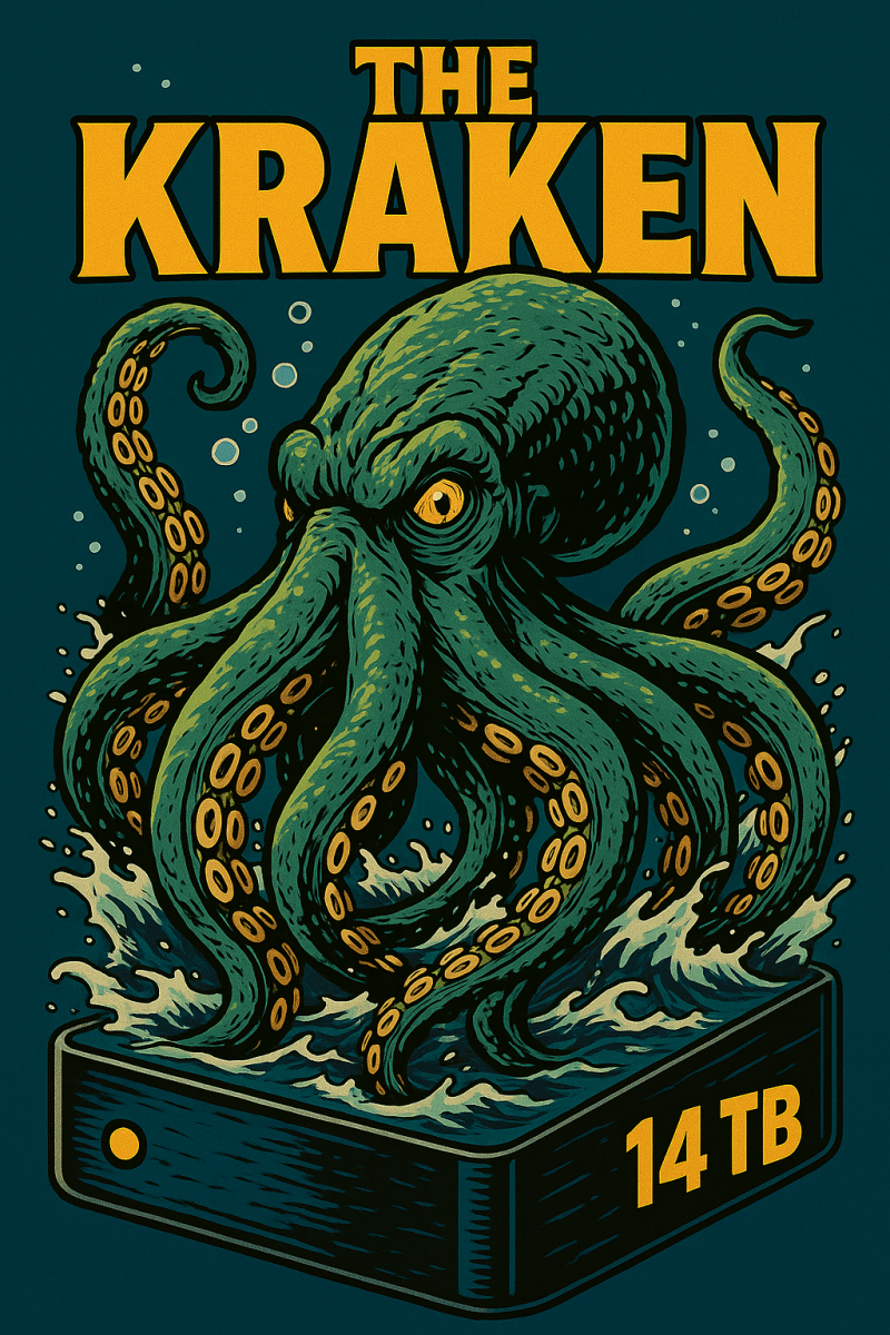 Kraken 14TB DJ Drive – 6TB Music + 6TB Music Videos