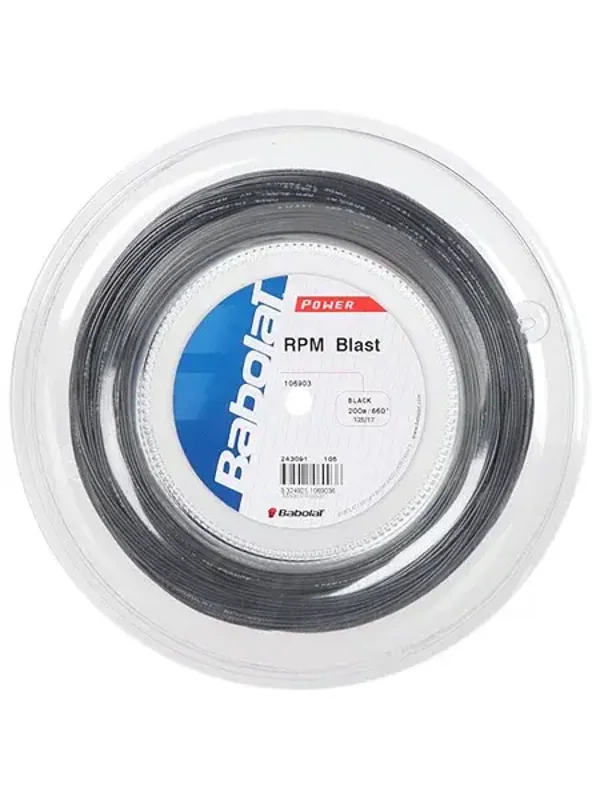 Bespanning met Babolat RPM Blast 1.25 zwart
