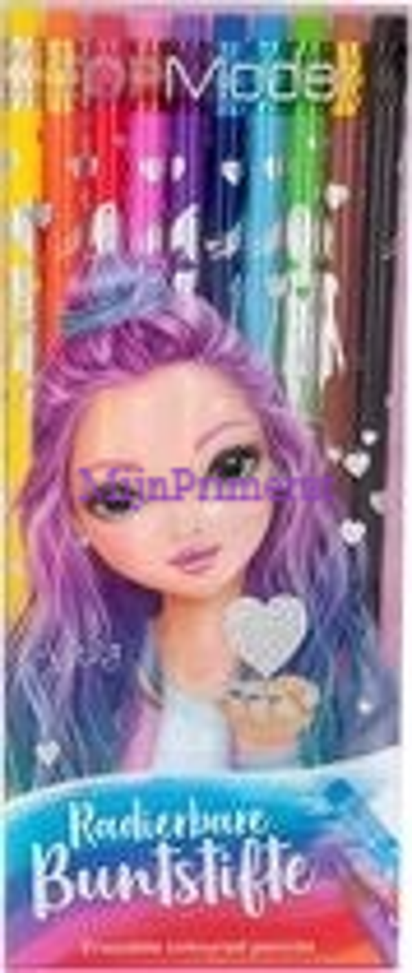 Kleurpotloden met gum