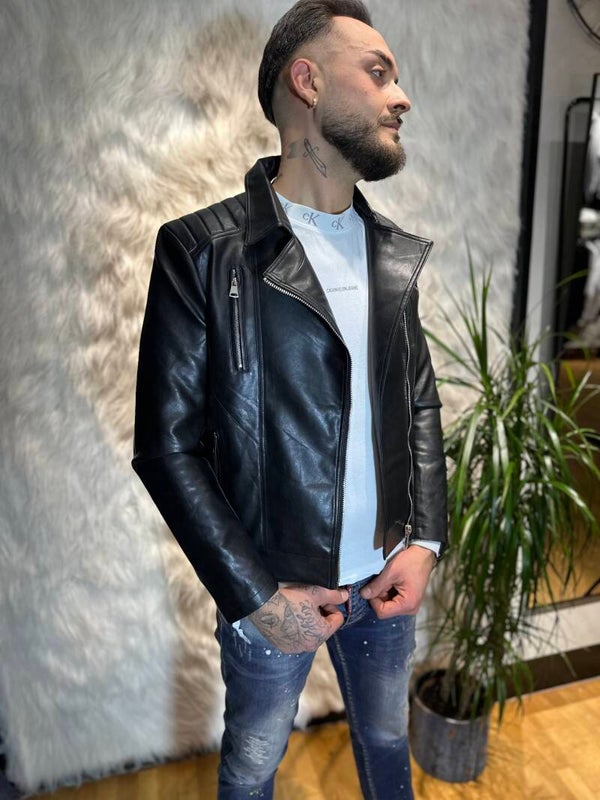 Giubbino di pelle uomo