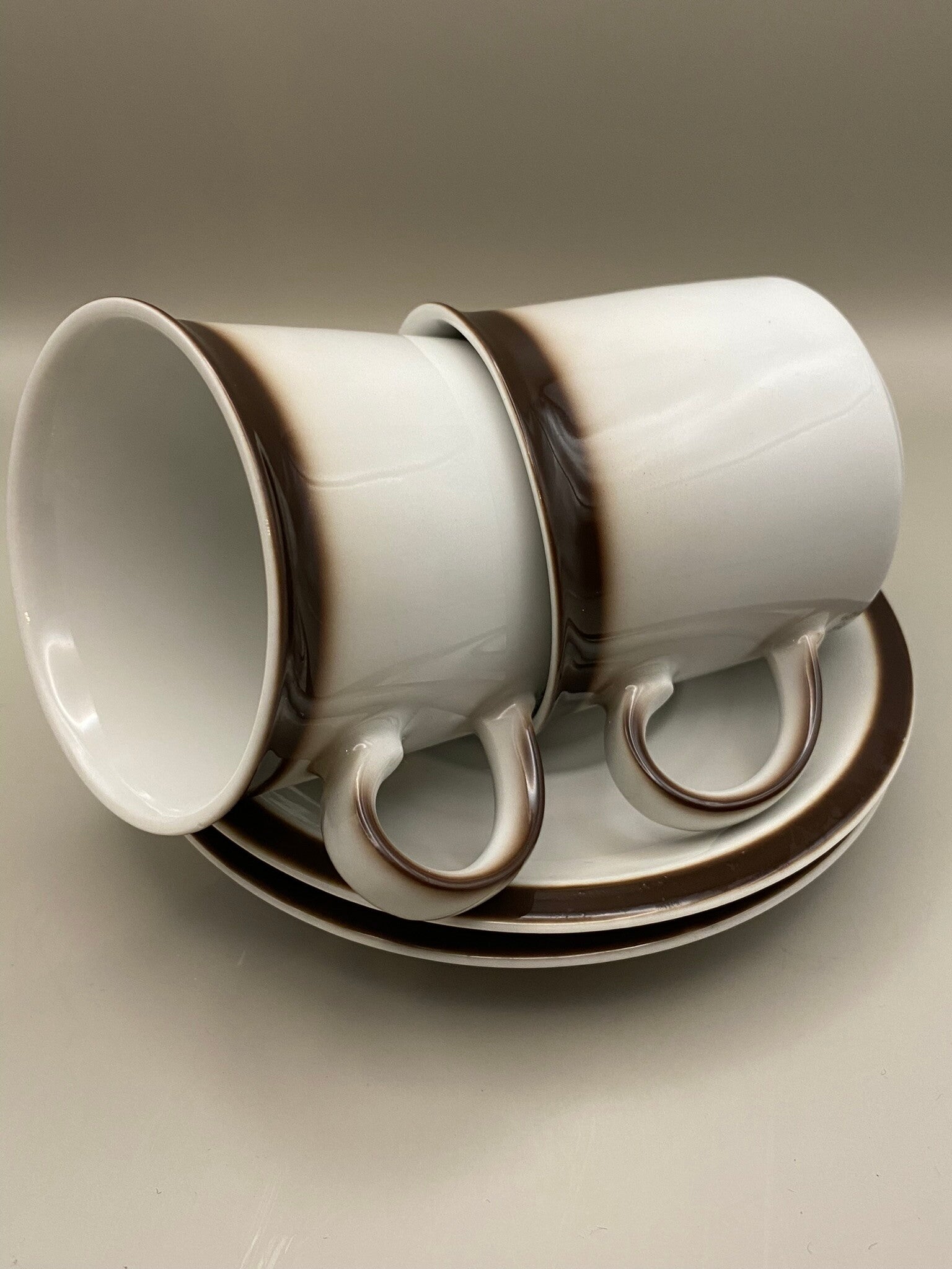 Kop en schotels Douwe Egberts - set van 2