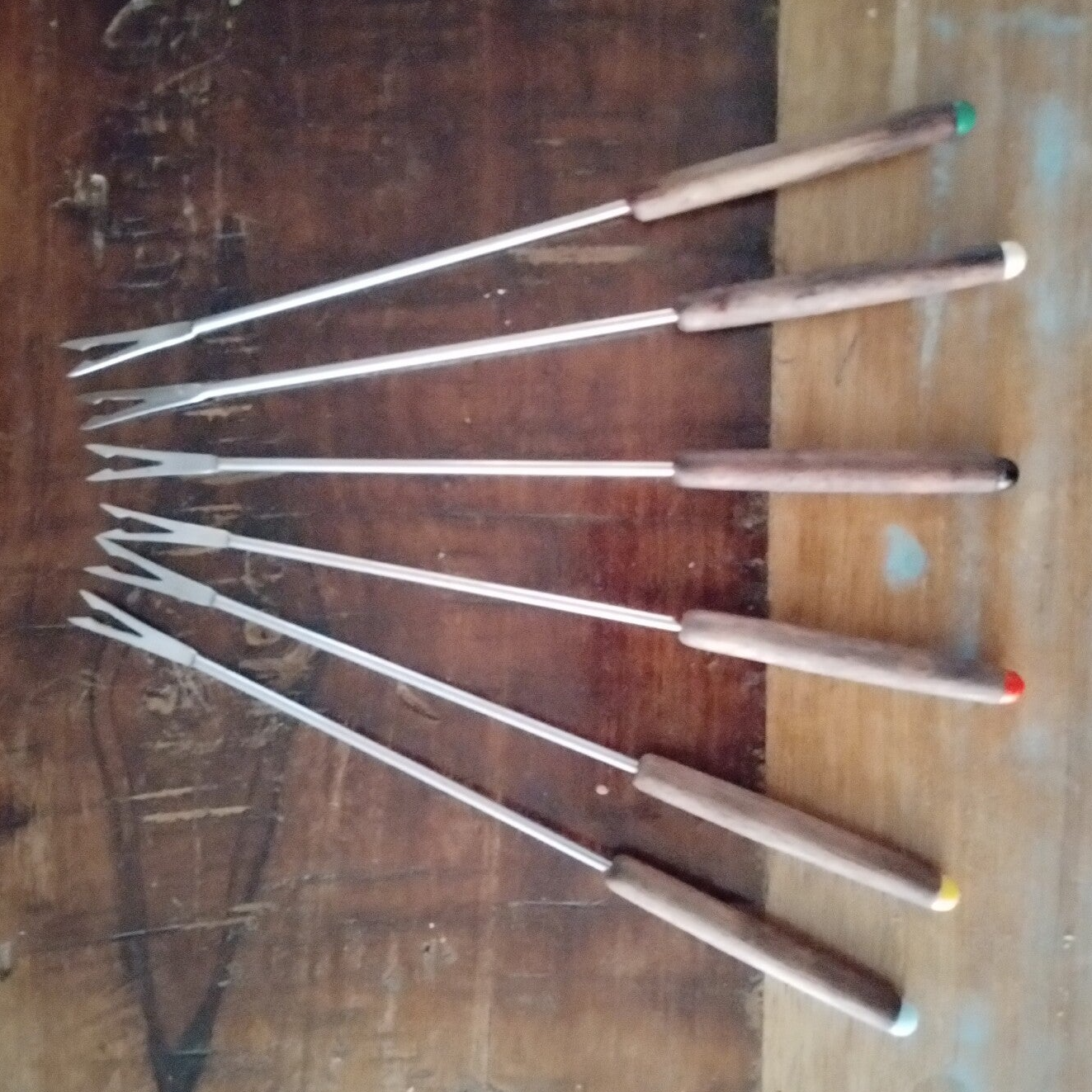 Fonduevork lichtbruin - set van 6