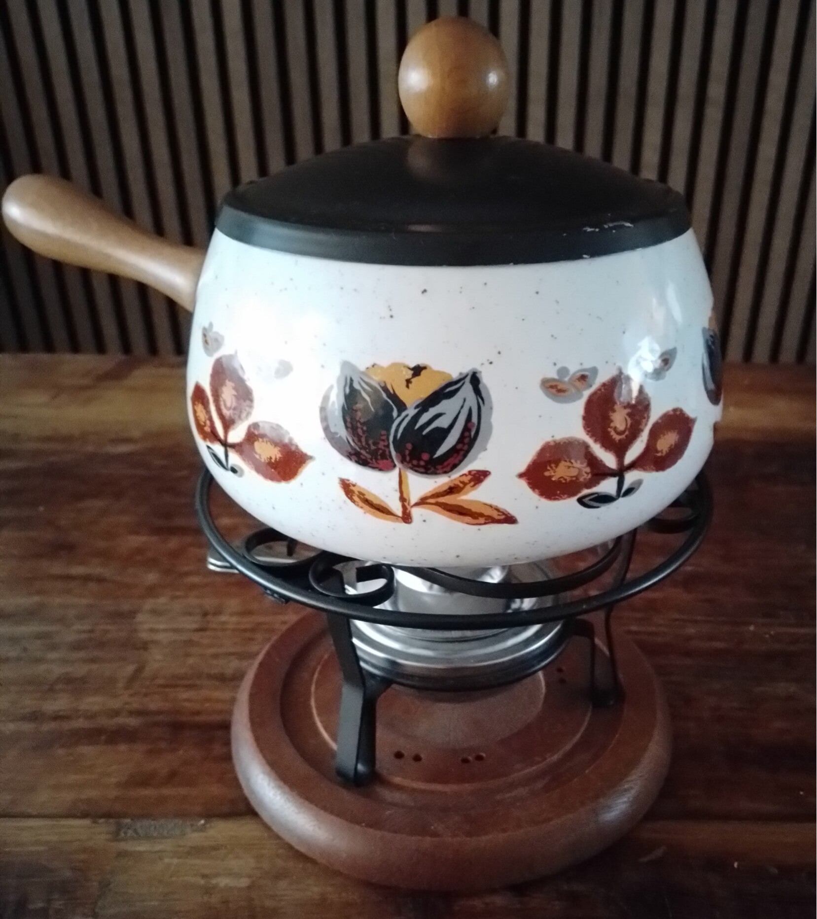 Fonduepan met rechaud