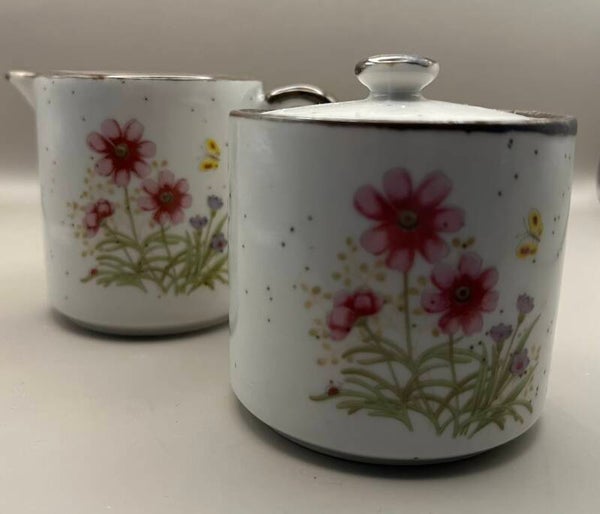 Wilde bloemen Melk- en Suikerset