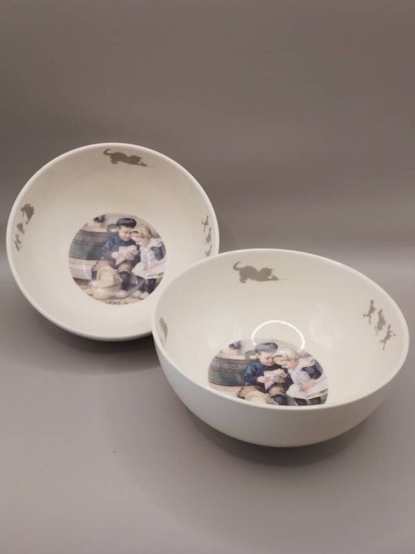 Schaaltjes Ot & Sien, set van 2