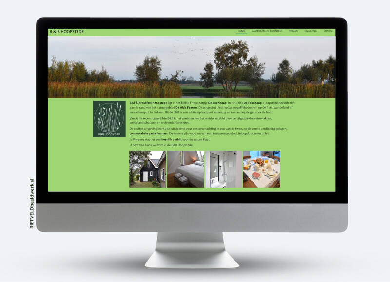 Webdesign B&amp;B Hoopstede