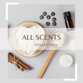 The Scented Studio Autumn Wax Melt Collection styled with pumpkins, blankets, and cosy seasonal dΓ©cor