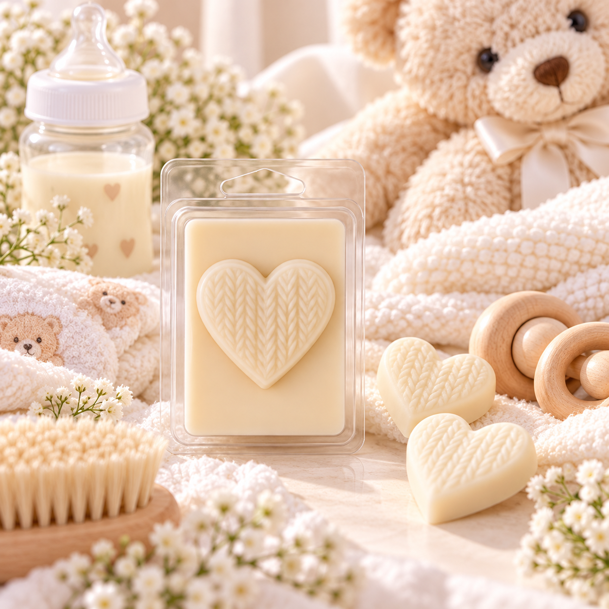 Baby Shower Heart Clamshells Party Favours