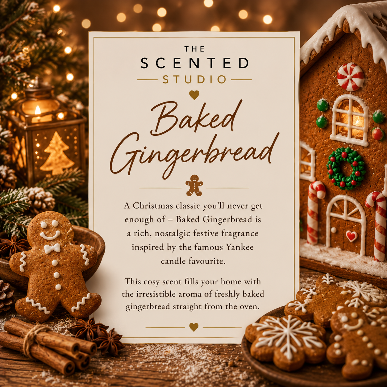 Baked Gingerbread – Warm Spiced Cookie Christmas Scent (Yankee Inspired)