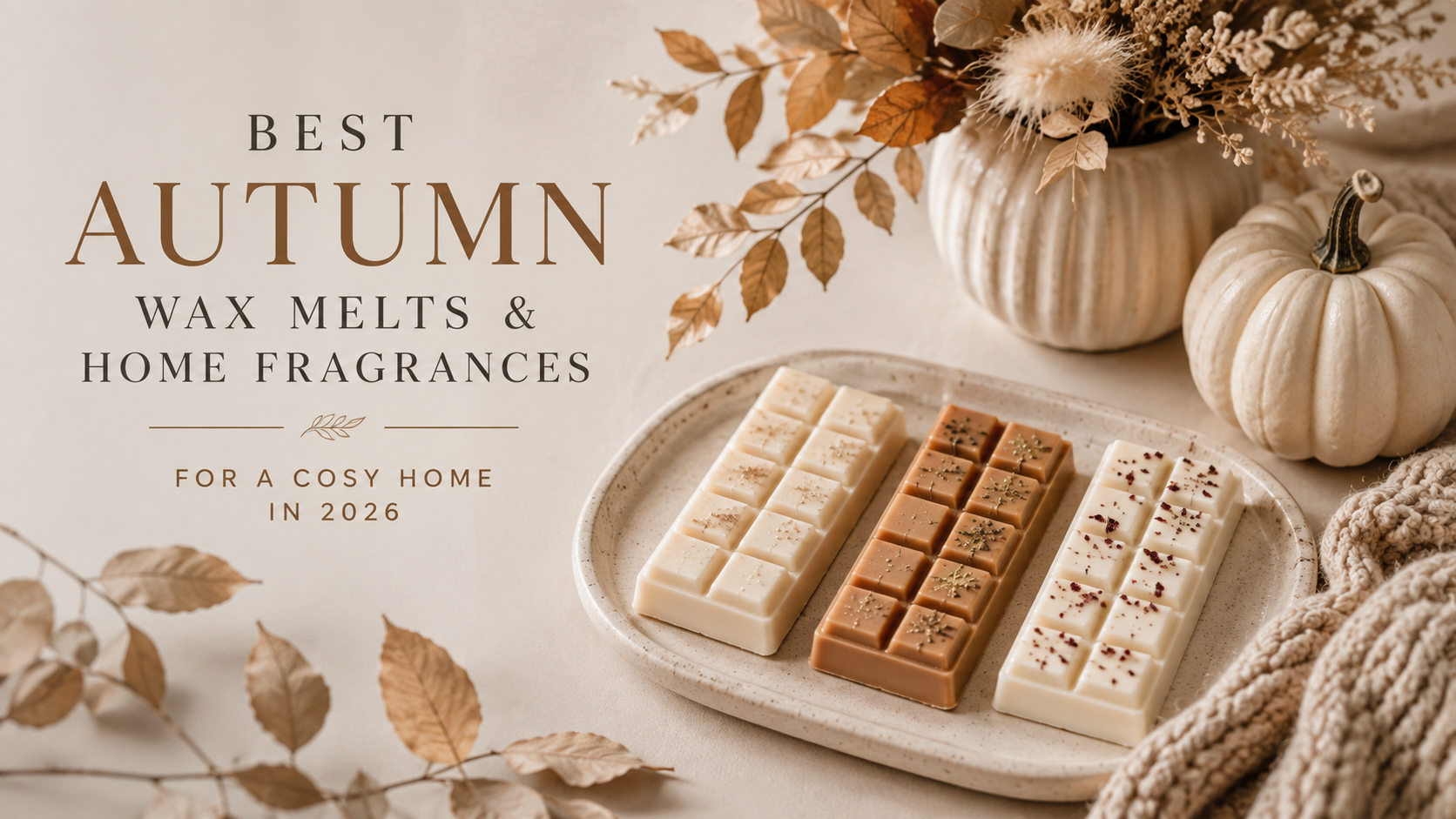 Best autumn wax melts and home fragrances from The Scented Studio for a warm and cosy home