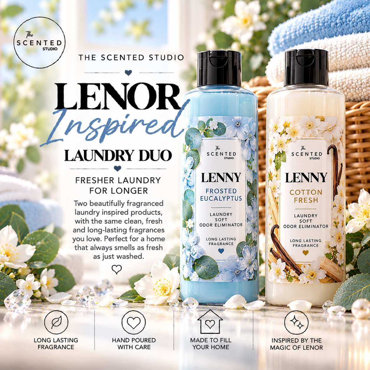 Lenny Laundry Inspired Duo Wax Melt Clamshell