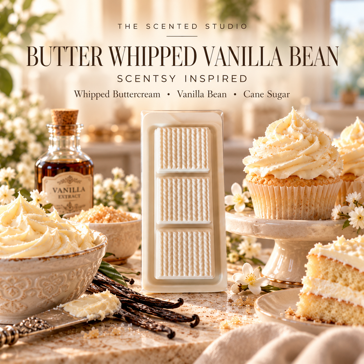 Butter Whipped Vanilla Bean – Scentsy Inspired Home Fragrance