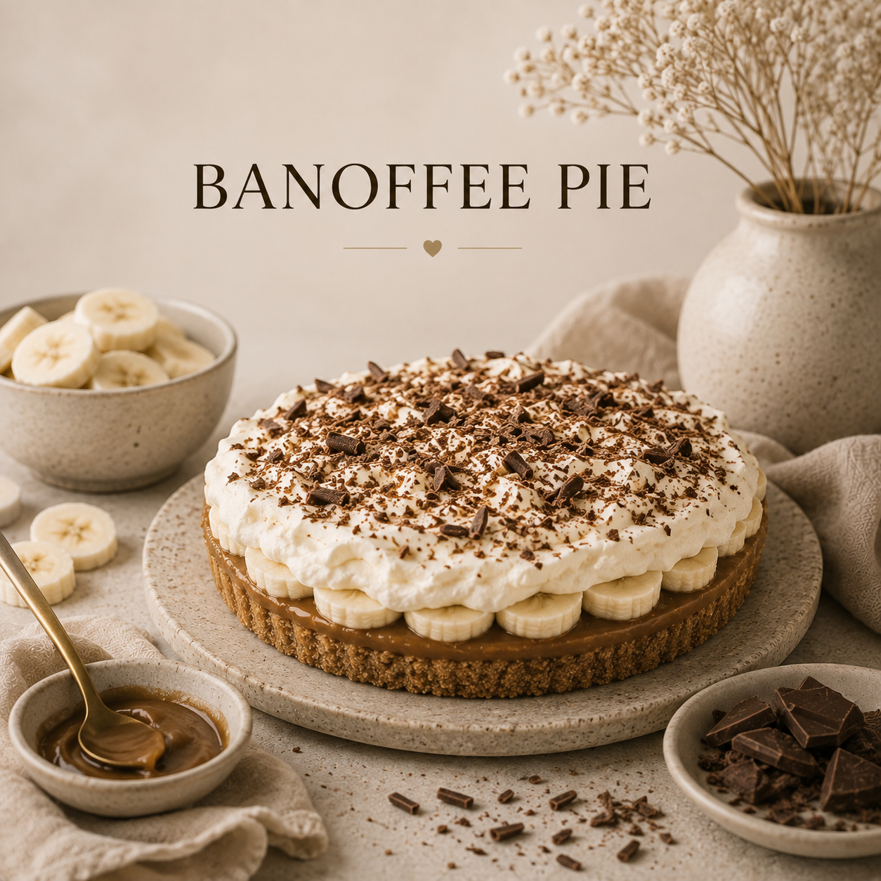 Banoffee Pie Wax Melt & Home Fragrance – Banana, Toffee, Caramel & Vanilla Dessert Scent