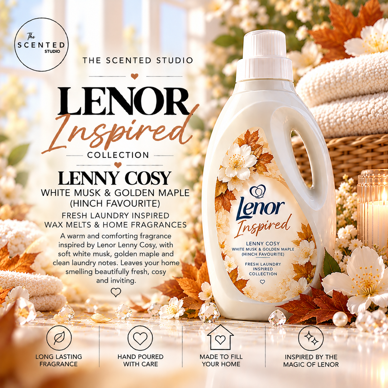 Lenny Cosy – White Musk & Golden Maple (Hinch Favourite)