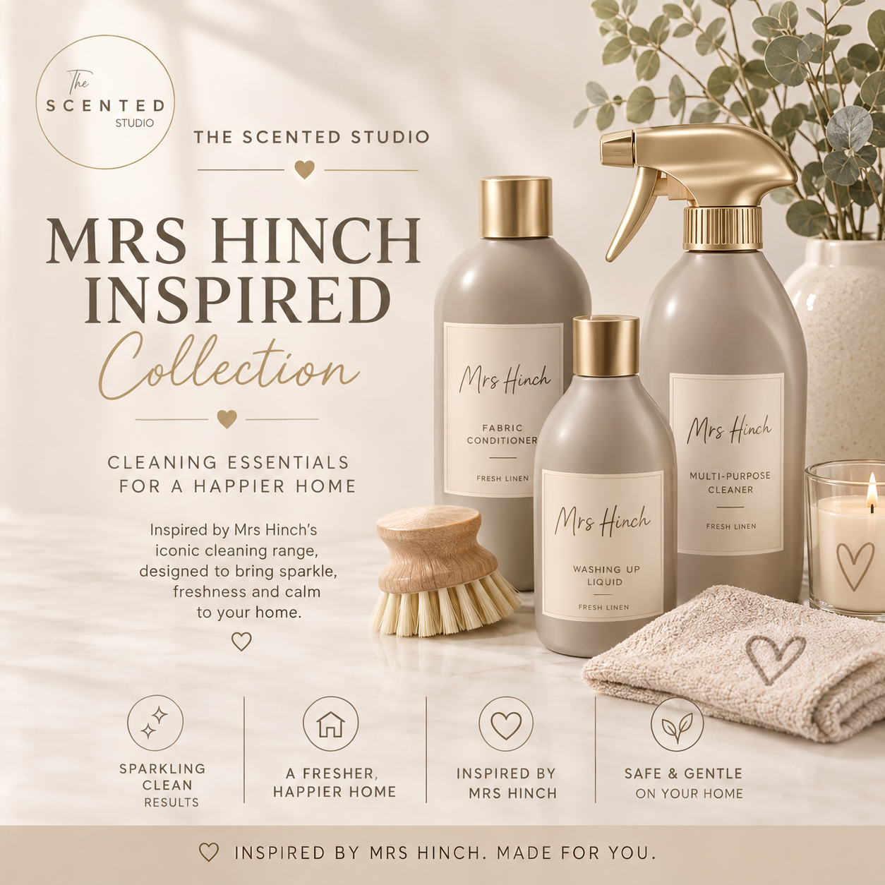 "Hinch inspired collection image – clean home fragrance scents – The Scented Studio"