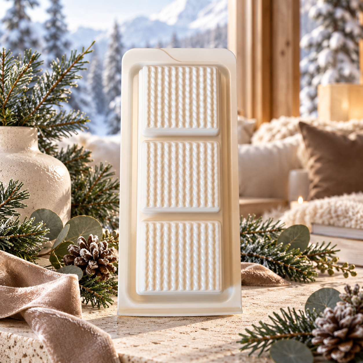 Snowkissed Lodge – Pine, Winter Fruits & Amber Wax Melts & Home Fragrance
