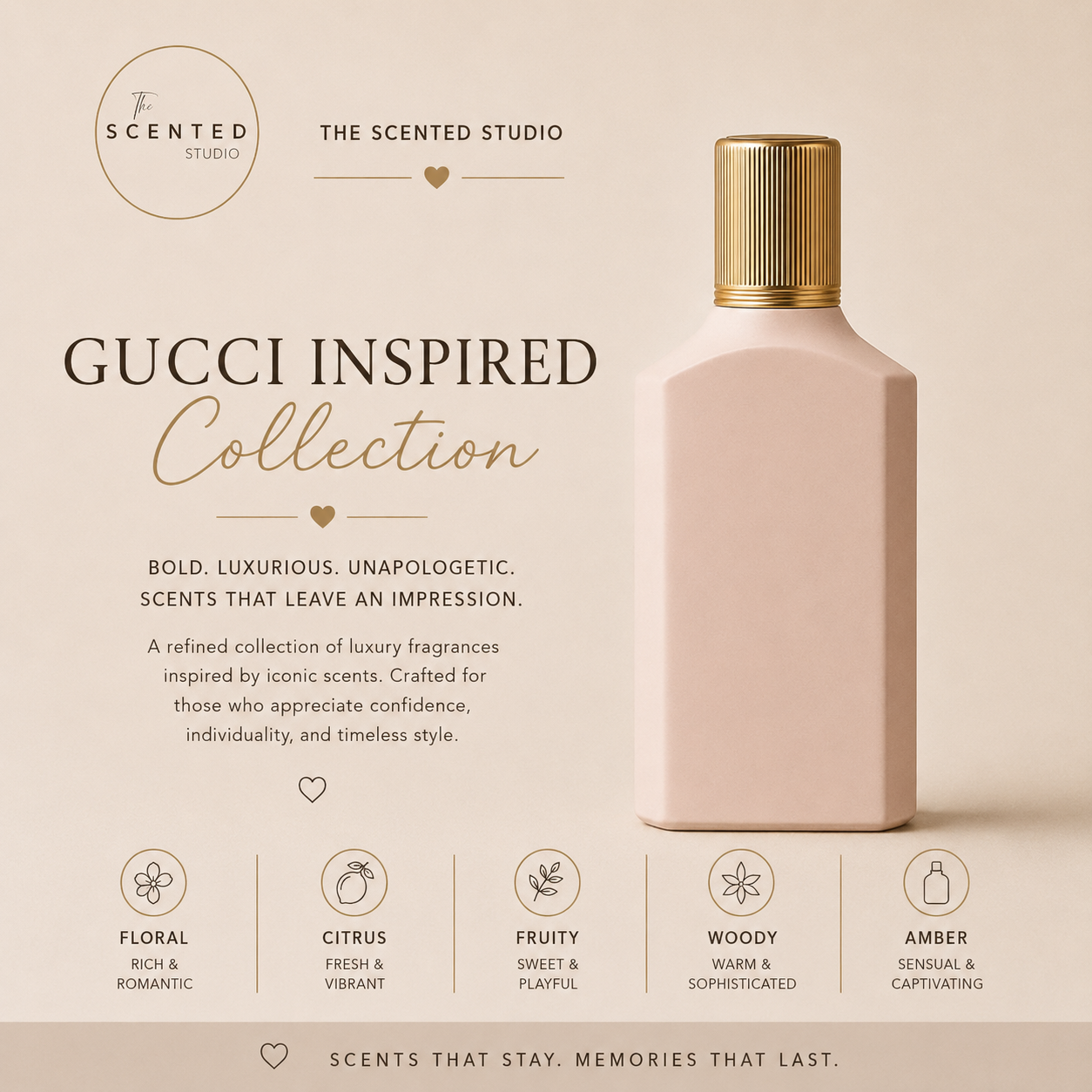 Gucci perfume inspired wax melts – eco soy snap bars with designer fragrance dupes