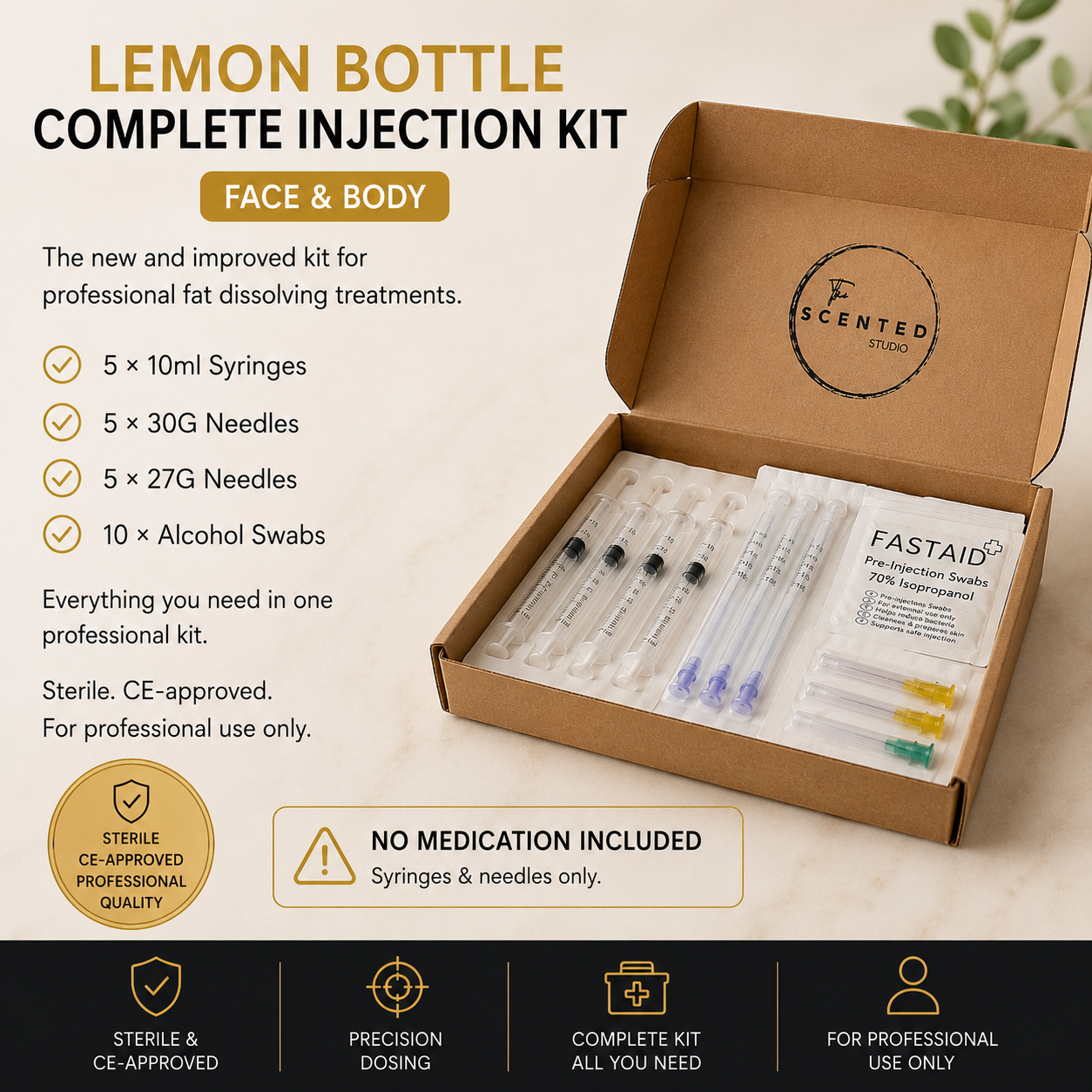 Lemon Bottle Fat Dissolving Injection Kit – Complete Set (Face & Body)